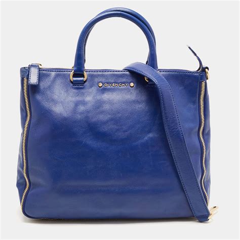 givenchy blue leather oversized tote|Givenchy bag.